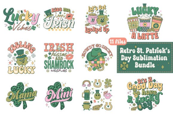 Download Retro St. Patrick's Day PNG Bundle - St. patrick's day png Collection