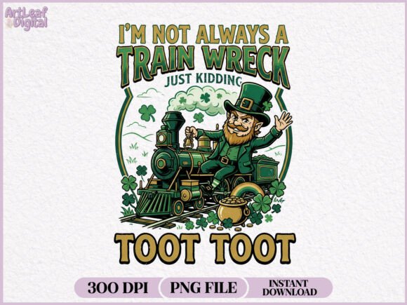 Download Funny St Patrick’s Day Train Wreck PNG - Funny Collection