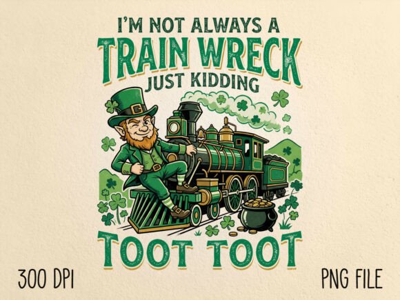 Download Funny St Patrick’s Day Train Wreck PNG - Funny Collection