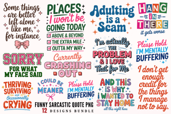 Download Funny Sarcastic Quote PNG Sublimation De - Funny Collection