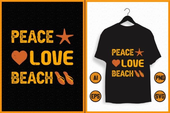 Download Vintage Peace Love Beach Shirt SVG - Peace Collection