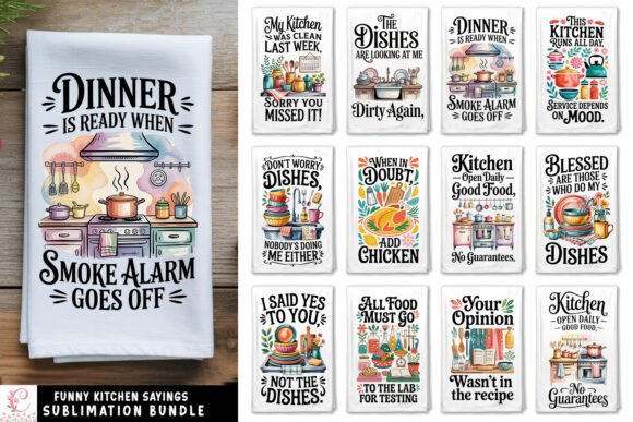 Download Funny Kitchen Dish Towel PNG Sublimation - Funny Collection