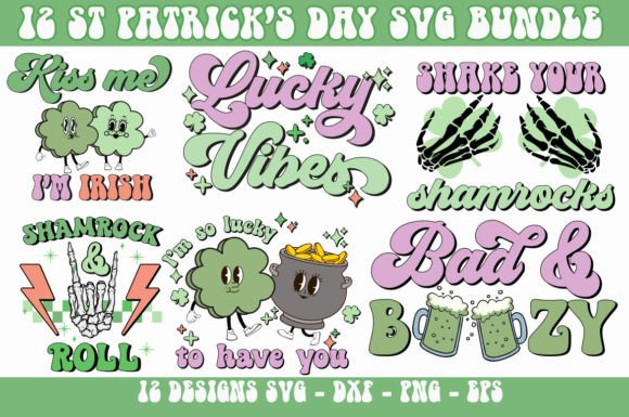 Download Retro Funny St Patrick's Day SVG Bundle - Funny Collection