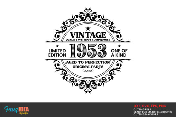 Download Birtday Vintage 1953 | Birthday 74th&nbsp;&nbsp; - Premium Bundle