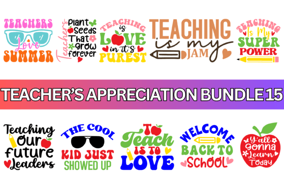 Download Funny Groovy Teacher PNG Colored Bundle - Funny Collection