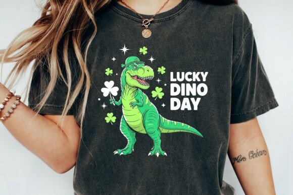 Download Funny St Patrick's Day Dino T-shirt PNG - Funny Collection