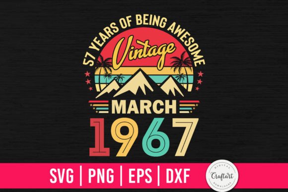 Download Vintage 1967 March 57th Birthday Gifts - 1967 Collection