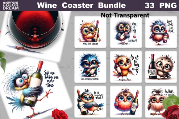 Download Funny Wine Quote Square Coaster - Funny Collection