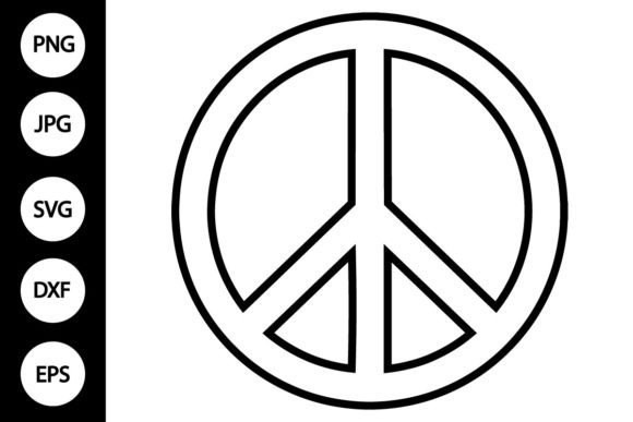 Download Outline Peace Sign SVG - Peace Collection