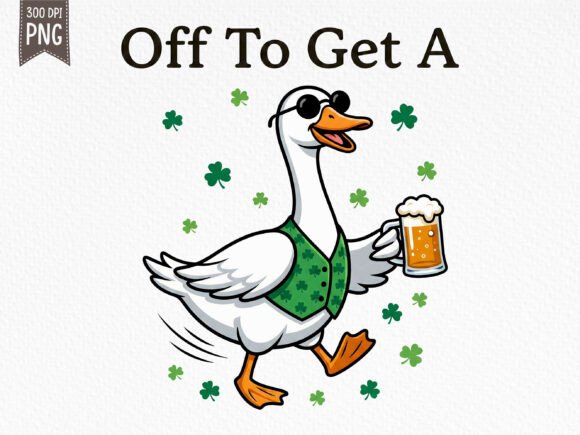 Download Funny St Patrick's Day Goose PNG - Funny Collection